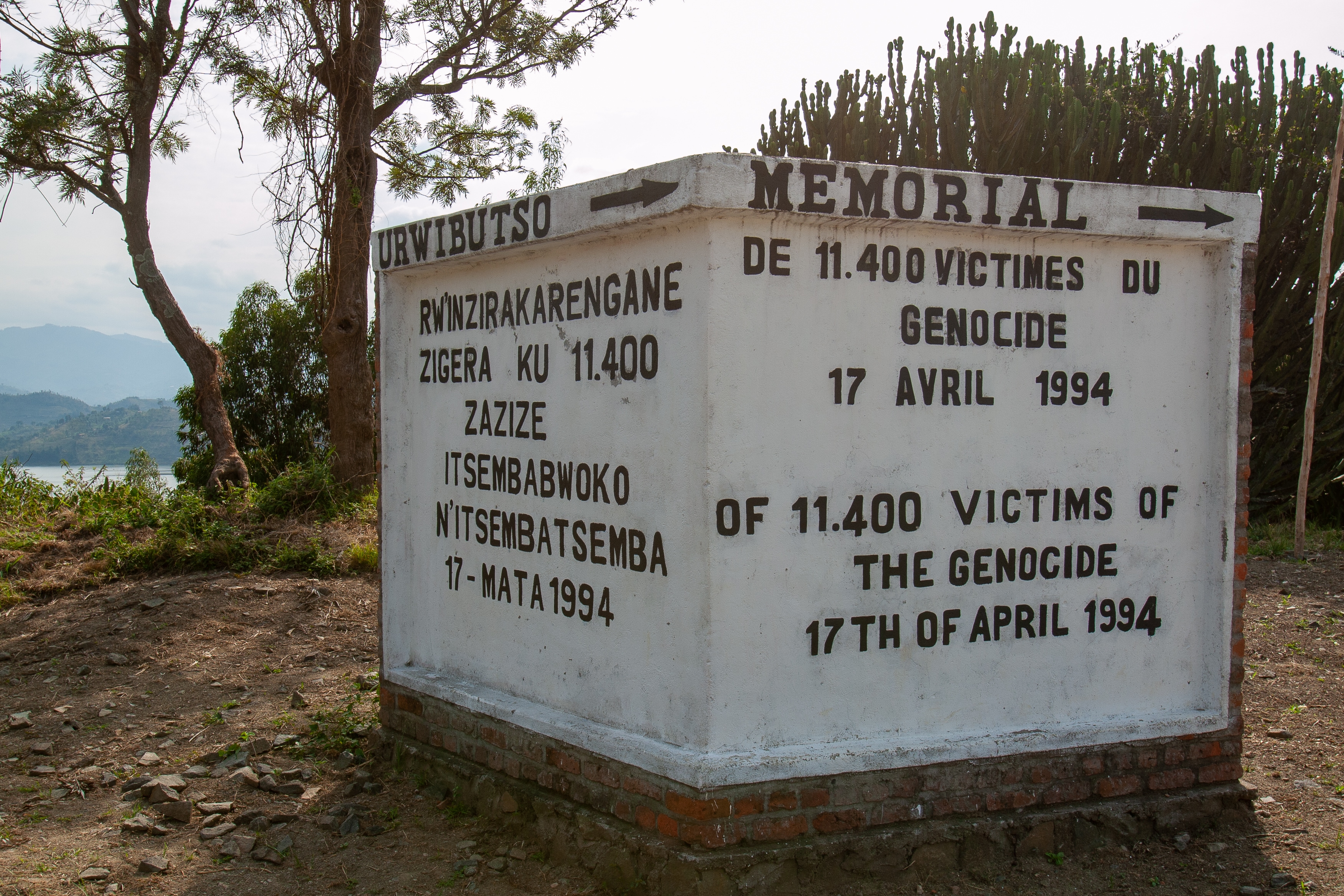 A memorial at the Saint Jean Catholic church in Kibuye for 11,400 people massacred during the genocide in Rwanda in 1994. (Shutterstock)