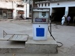 A fuel pump is pictured at a Pakistan State Oil petrol station in Rawalpindi, Pakistan.