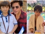 Shah Rukh with his son AbRam Khan and Kareena Kapoor with her son Taimur Ali Khan.