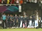 Gujarat Titans players during Qualifier 1(IPL) Gujarat Titans players during Qualifier 1(IPL)