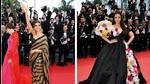 Deepika Padukone (left) and Aishwarya Rai Bachchan on the Cannes red carpet this year Deepika Padukone (left) and Aishwarya Rai Bachchan on the Cannes red carpet this year