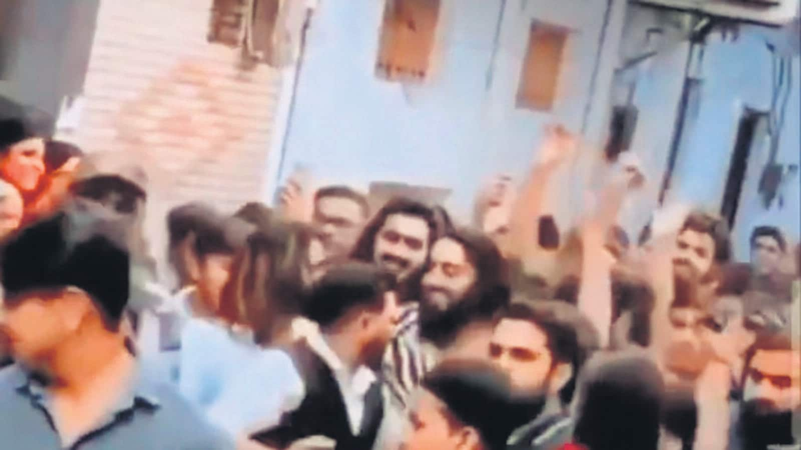 Shahrukh Pathan gets rousing welcome on his brief parole home