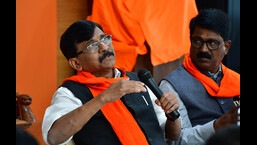 Shiv Sena leader Sanjay Raut. (HT PHOTO) Shiv Sena leader Sanjay Raut. (HT PHOTO)