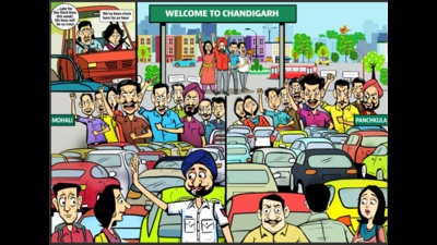 Frequent protests lead to traffic logjams in Chandigarh and its satellite cities and towns. (HT PHOTO ) Frequent protests lead to traffic logjams in Chandigarh and its satellite cities and towns. (HT PHOTO )