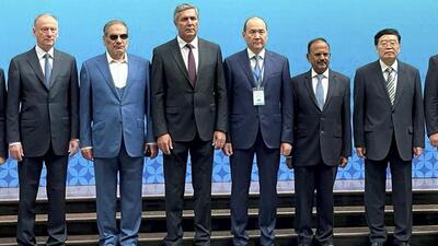 NSA Ajit Doval in a group photograph with national security advisors/secretaries of security councils during a meeting on 4th Regional Security Dialogue on Afghanistan, in Dushanbe, Tajikistan, on Friday, May 27, 2022. (PTI Photo) NSA Ajit Doval in a group photograph with national security advisors/secretaries of security councils during a meeting on 4th Regional Security Dialogue on Afghanistan, in Dushanbe, Tajikistan, on Friday, May 27, 2022. (PTI Photo)