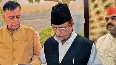The Supreme Court on Friday said that the Allahabad High Court had exceeded settled parameters of bail in imposing “disproportionate” conditions against Samajwadi Party leader Azam Khan over a property dispute case. (ANI PHOTO.)