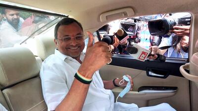 Karti Chidambaram, who has been accused of a visa scam, was summoned by CBI for the second time on Friday. (PTI)