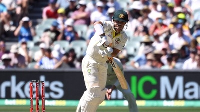 Australia's David Warner in action. (REUTERS)