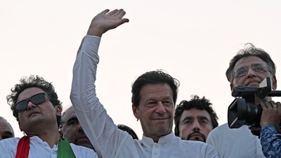 Imran Khan slams the Shehbaz Sharif government after it increased the prices of petroleum products - the highest-ever rise,&nbsp; (AFP)
