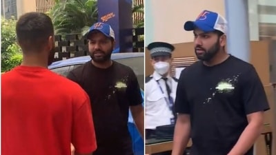 Mumbai Indians captain Rohit Sharma leaving bio-bubble (Instagram/mumbaindians)