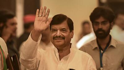 Samajwadi Party leader Shivpal Singh Yadav arrives to attend a joint session of both Houses of the state during the Budget Session of UP Assembly, at Vidhan Bhawan in Lucknow, Monday, May 23, 2022. (PTI Photo/Nand Kumar) Samajwadi Party leader Shivpal Singh Yadav arrives to attend a joint session of both Houses of the state during the Budget Session of UP Assembly, at Vidhan Bhawan in Lucknow, Monday, May 23, 2022. (PTI Photo/Nand Kumar)