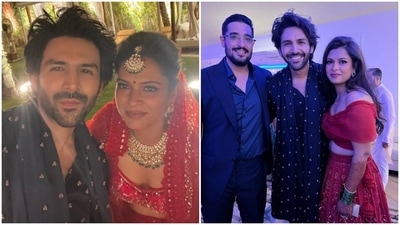 Kartik Aaryan shares picture from a friend's wedding.