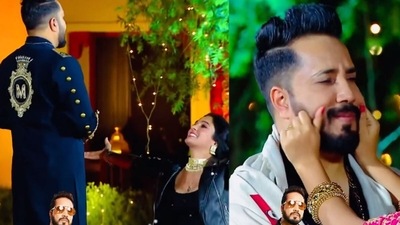 Mika Singh and contestants in a still from the promo of Swayamvar Mika Di Vohti. Mika Singh and contestants in a still from the promo of Swayamvar Mika Di Vohti.