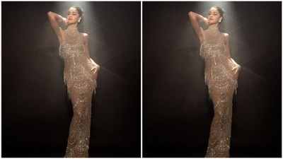 Ananya shared a slew of pictures of her look from the day on her Instagram profile. She played muse to the fashion designer house Yousef Al Jasmi. (Instagram/@ananyapanday)