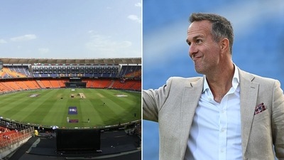 Michael Vaughan has not forgotten the India vs England Test at Ahmedabad from last year. (IPL/Getty) Michael Vaughan has not forgotten the India vs England Test at Ahmedabad from last year. (IPL/Getty)
