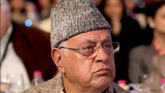 As the May 31 Enforcement Directorate summon was issued against former Jammu and Kashmir chief minister Farooq Abdullah, who is a Member of Parliament from Srinagar, the NC said that this was the price opposition parties paid near election time. (HT File Photo)