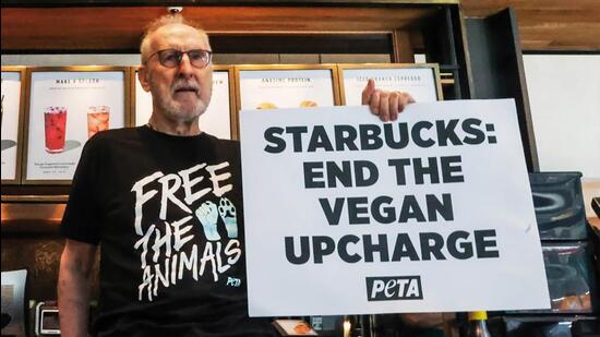 Succession actor James Cromwell recently glued his hand to a Starbucks counter, protesting the extra money charged for vegan items