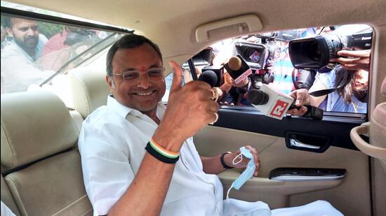 Karti Chidambaram, who has been accused of a visa scam, was summoned by CBI for the second time on Friday. (PTI) Karti Chidambaram, who has been accused of a visa scam, was summoned by CBI for the second time on Friday. (PTI)