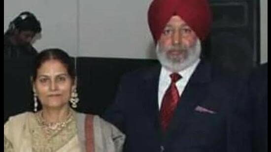 Retired air force official Bhupinder Singh and his 63-year-old wife Sushpinder Kaur , who were killed in their house in Ludhiana.