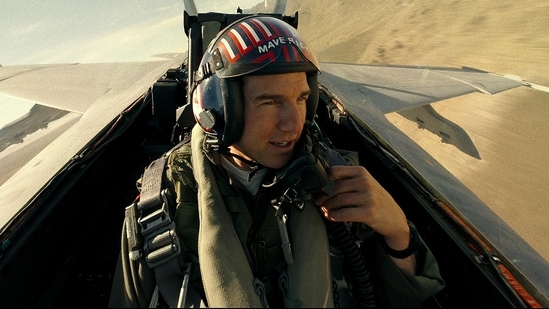 Tom Cruise in a still from Top Gun: Maverick.