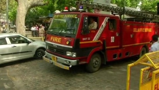 Fires broke out in two hospitals in the Capital on Friday morning.(ANI Photo)