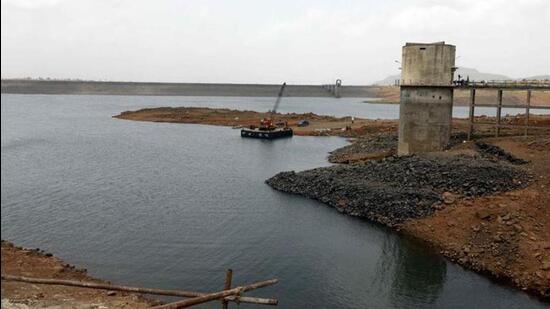 Bhama Askhed Dam near Khed in Pune. (HT FILE PHOTO)