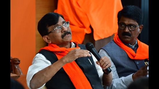 Shiv Sena leader Sanjay Raut. (HT PHOTO)