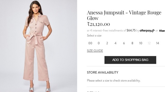 The price of the jumpsuit Priyanka Chopra wore.&nbsp;(paige.com)