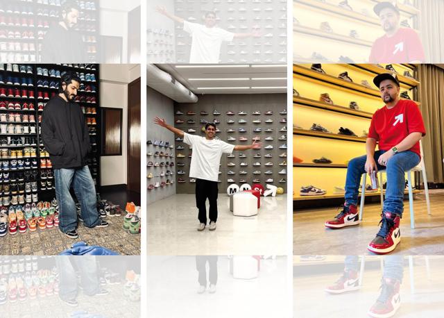 Every pair of sneakers has three things attached to it: the narrative of where it comes from; the hype of how it’s perceived by others because we are a status-seeking species; and the price point; (From left to right): Harshvardhan Kapoor, Vedant Lamba and Karan Khatri