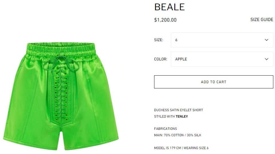 The price of shorts worn by Malaika Arora. (alexperry.com) The price of shorts worn by Malaika Arora. (alexperry.com)