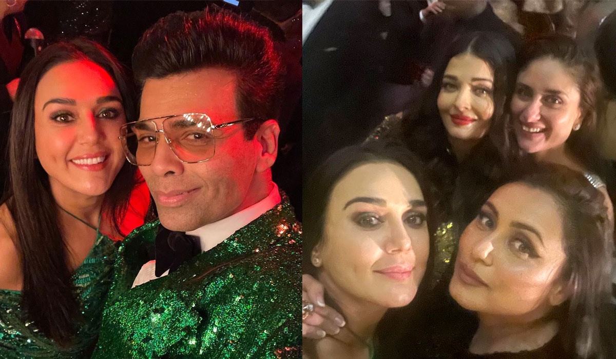 Preity Zinta shared some selfies from Karan Johar's birthday party in May 2022. Preity Zinta shared some selfies from Karan Johar's birthday party in May 2022.