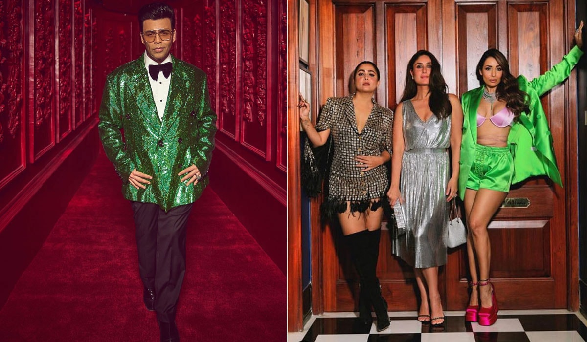 Karan Johar and others shared pictures of them posing inside the party venue.