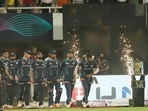Gujarat Titans in their debut IPL season(IPLt20.com) Gujarat Titans in their debut IPL season(IPLt20.com)