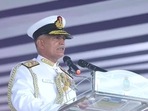 Admiral R Hari Kumar, Chief of Naval Staff addressing the cadets.(ANI) Admiral R Hari Kumar, Chief of Naval Staff addressing the cadets.(ANI)