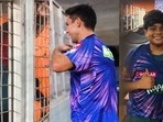 Trent Boult gifts his RR jersey to young RCB fan Trent Boult gifts his RR jersey to young RCB fan
