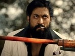 Yash in a still from KGF: Chapter 2. Yash in a still from KGF: Chapter 2.
