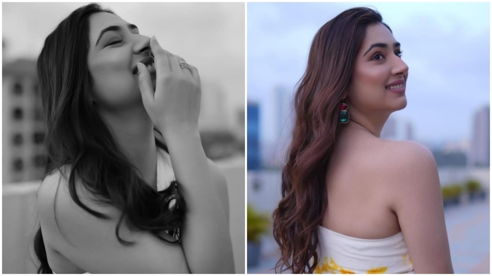 Disha Parmar’s ‘lovestruck’ photoshoot in one-shoulder maxi dress gets love from Rahul Vaidya: Check out pics