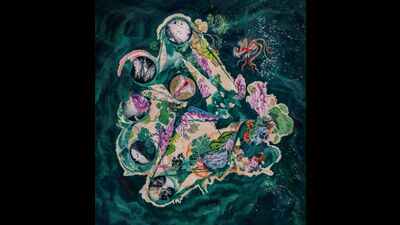Artwork titled Ovarian Woolgathering by Manjot Kaur. Kaur attempts to decolonise both women’s bodies and Nature, by referring to archaic cultural symbols of fertility in order to reflect on present day reproduction rights of various species of flora and fauna. Artwork titled Ovarian Woolgathering by Manjot Kaur. Kaur attempts to decolonise both women’s bodies and Nature, by referring to archaic cultural symbols of fertility in order to reflect on present day reproduction rights of various species of flora and fauna.