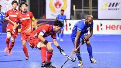 Indian men's hockey team against Japan (Hockey India)