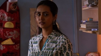Sanvikaa in a still from season 2 of Panchayat. Sanvikaa in a still from season 2 of Panchayat.