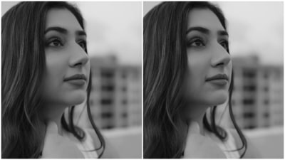 Disha chose a printed white dress for the terrace photoshoot. It comes with a one-shoulder neckline, fit and flared fall, tiered skirt, orange patterns painted on a white backdrop, a flowy silhouette, and layered tulle detail on the torso. If you are looking for inspiration to upgrade your summer wardrobe, this is it. (Instagram/@dishaparmar) Disha chose a printed white dress for the terrace photoshoot. It comes with a one-shoulder neckline, fit and flared fall, tiered skirt, orange patterns painted on a white backdrop, a flowy silhouette, and layered tulle detail on the torso. If you are looking for inspiration to upgrade your summer wardrobe, this is it. (Instagram/@dishaparmar)