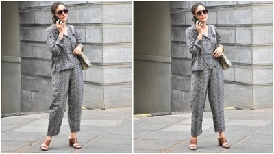 On Friday, Kareena stepped out to meet her father, Randhir Kapoor. The star chose a printed pyjama suit set for the occasion and showed that she could make even simple loungewear look trendy. You should definitely take style notes from the star to upgrade your wardrobe. (HT Photo/Varinder Chawla) On Friday, Kareena stepped out to meet her father, Randhir Kapoor. The star chose a printed pyjama suit set for the occasion and showed that she could make even simple loungewear look trendy. You should definitely take style notes from the star to upgrade your wardrobe. (HT Photo/Varinder Chawla)