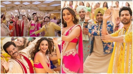 Varun Dhawan, Kiara Advani, Anil Kapoor, and Neetu Kapoor in The Punjaabban song.