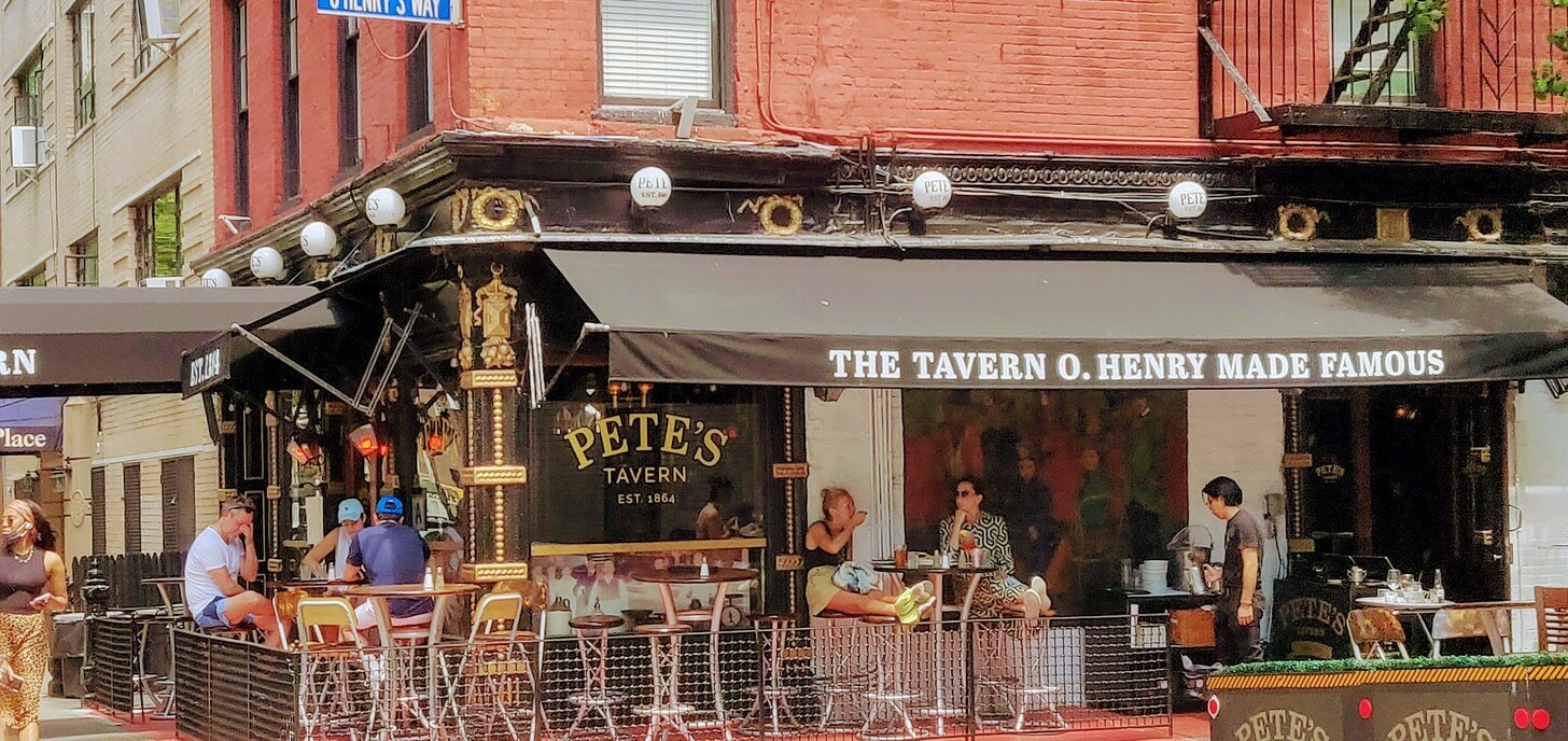 Pete's Tavern.&nbsp;
