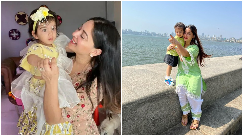 Mahhi Vij with daughter Tara.
