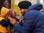 File photo of Sidhu Moose Wala campaigning for the Assembly election where he contested on a Congress ticket from Mansa.