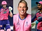 Jos Buttler; Shane Warne and Sanju Samson Jos Buttler; Shane Warne and Sanju Samson