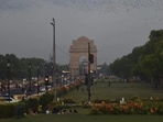 Parts of the national capital received light rain on Sunday evening bringing much-needed relief from the scorching heat,