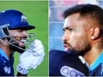 Hardik Pandya angry after being dismissed in the IPL 2022 Final.(Hotstar) Hardik Pandya angry after being dismissed in the IPL 2022 Final.(Hotstar)