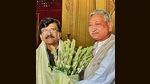 The meeting between Raut and Shahu Chhatrapati is being viewed as Sena’s attempt to put the issue to rest (Twitter/Sanjay Raut) The meeting between Raut and Shahu Chhatrapati is being viewed as Sena’s attempt to put the issue to rest (Twitter/Sanjay Raut)